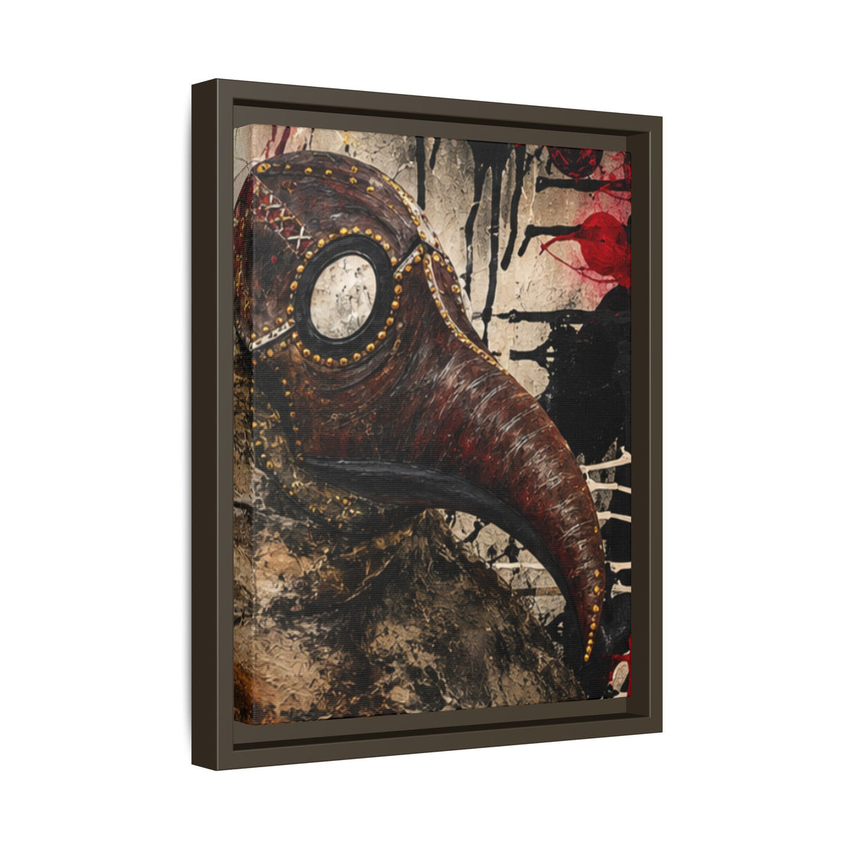Odd Co. Beauty is Decay – Plague Doctor Framed Canvas | Gothic Dark Wall Art — view 31