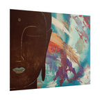 Stillness with Chaos – Abstract Portrait Wall Art | Colorful Modern Fine Art Print