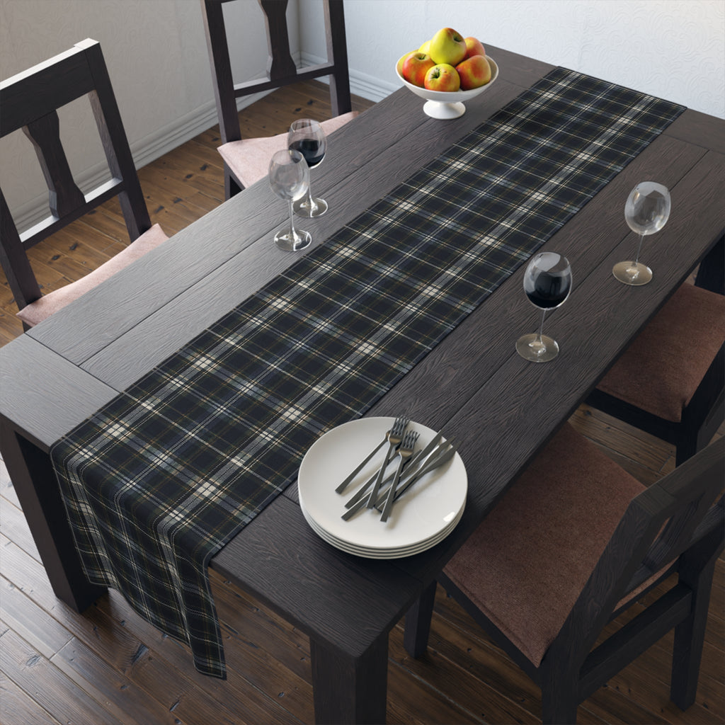 Nocturne Tartan Cotton Twill Table Runner | The Winter House Collection