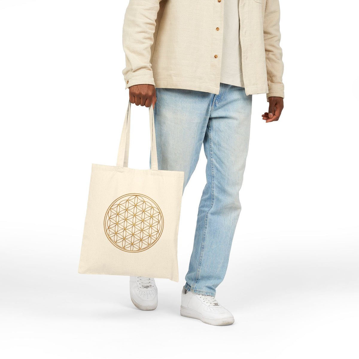 Flower of Life — Sacred Geometry Canvas Tote | Abbey Johanna — view 4