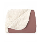Faded Rose Sherpa Fleece Blanket – product view 2