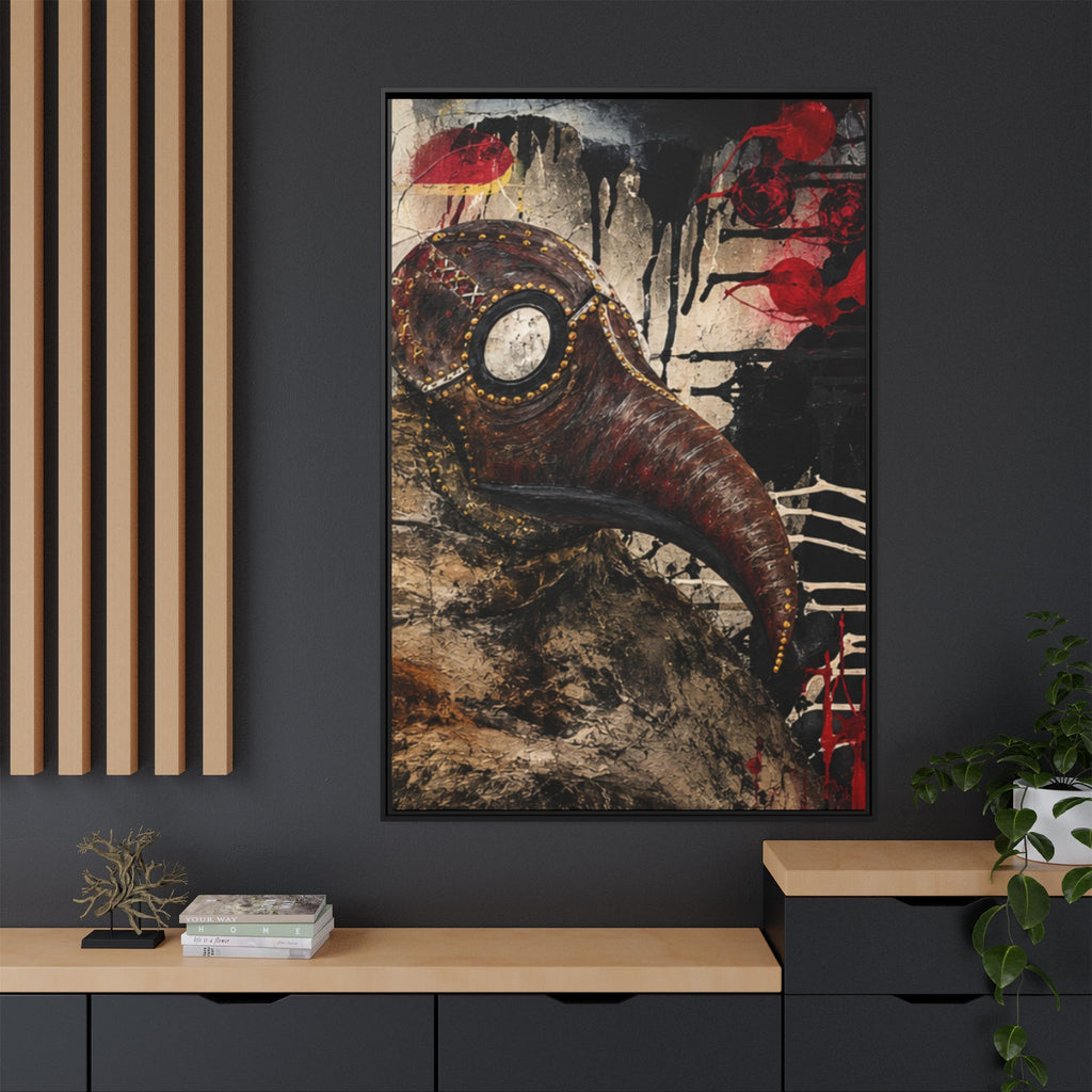Odd Co. Beauty is Decay – Plague Doctor Framed Canvas | Gothic Dark Wall Art — view 25