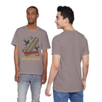 Skate Till Late Skateboard Tee | Traditional Tattoo Flash, Swallows & Banner — view 36