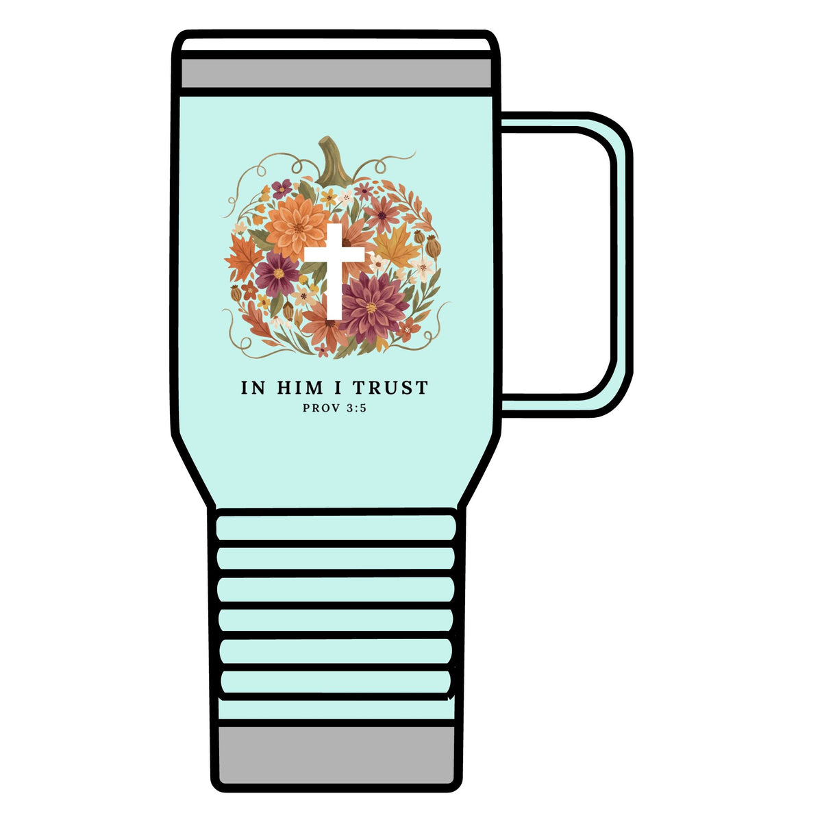 In Him I Trust 20 oz Insulated Travel Mug | Proverbs — product image 6