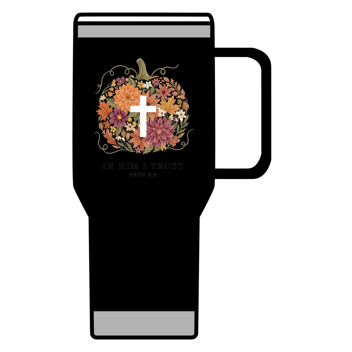 In Him I Trust 20 oz Insulated Travel Mug | Proverbs — product image 3
