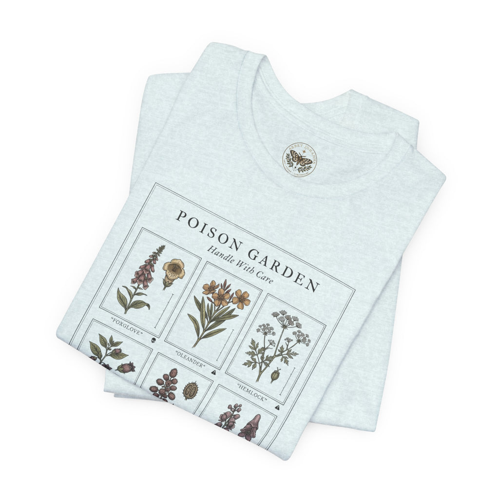 Toxicology Field Notes Botanical Illustration Tee | Gothic Botanicals, Vintage Herbarium