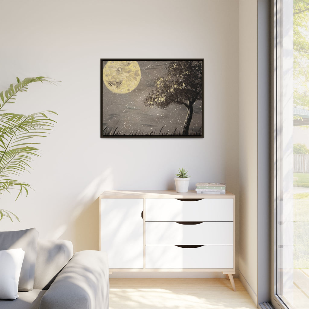 Thieves Moon — Framed Canvas Wall Art | Celestial Night Landscape — view 26