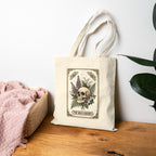 Skull & Fern Gothic Botanicals Tote | Cotton Canvas Tote — view 1