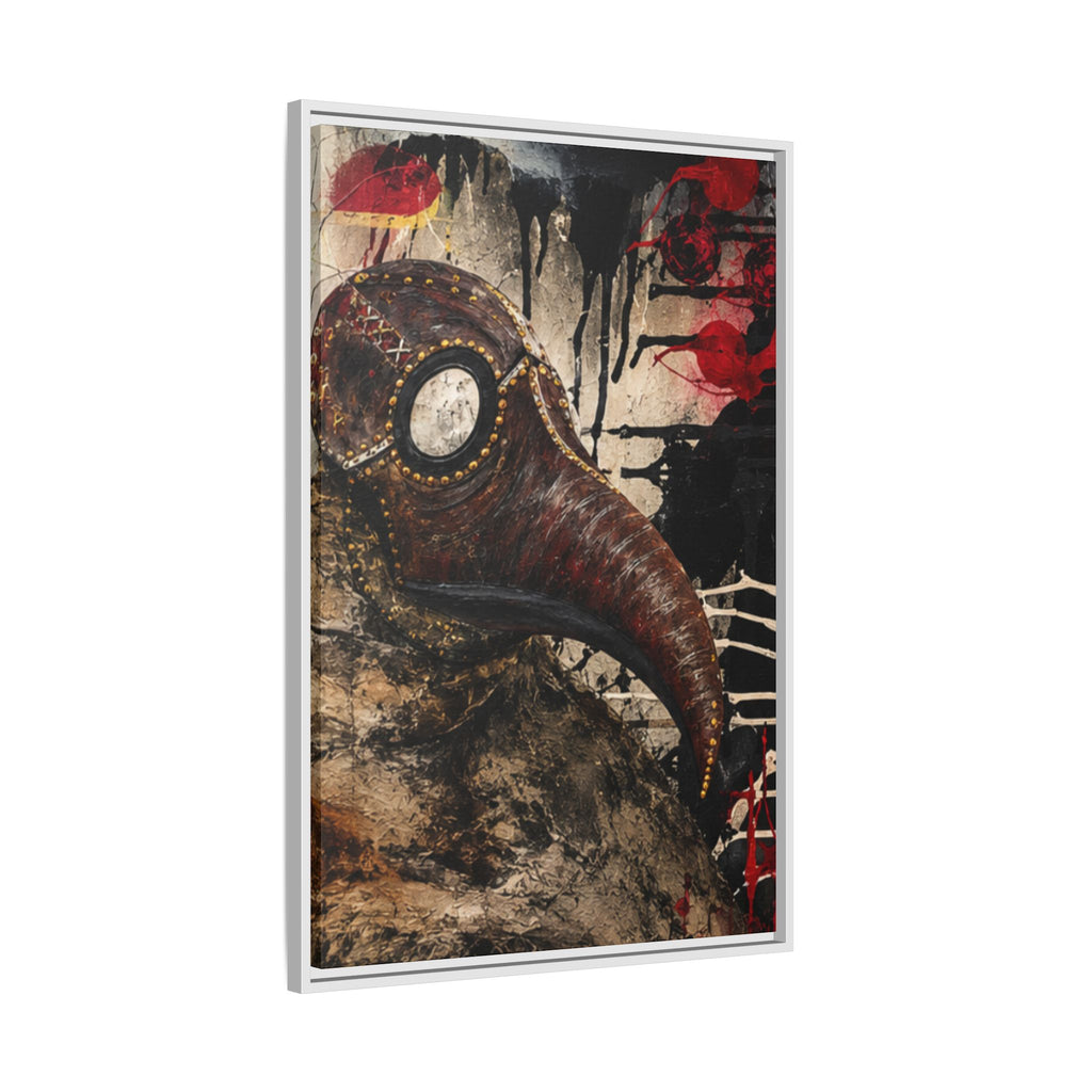 Odd Co. Beauty is Decay – Plague Doctor Framed Canvas | Gothic Dark Wall Art — view 2