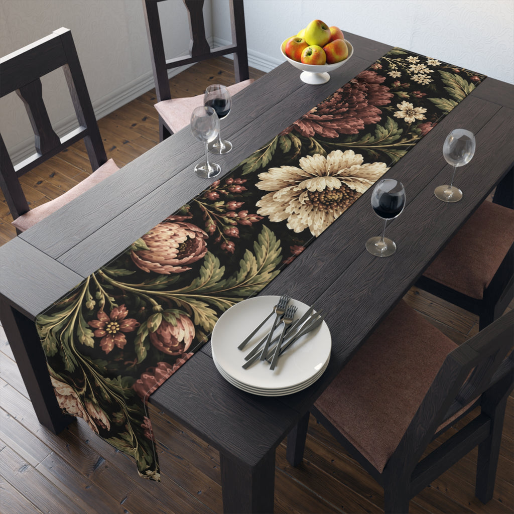 Midnight Garden cotton table runner – product view 8