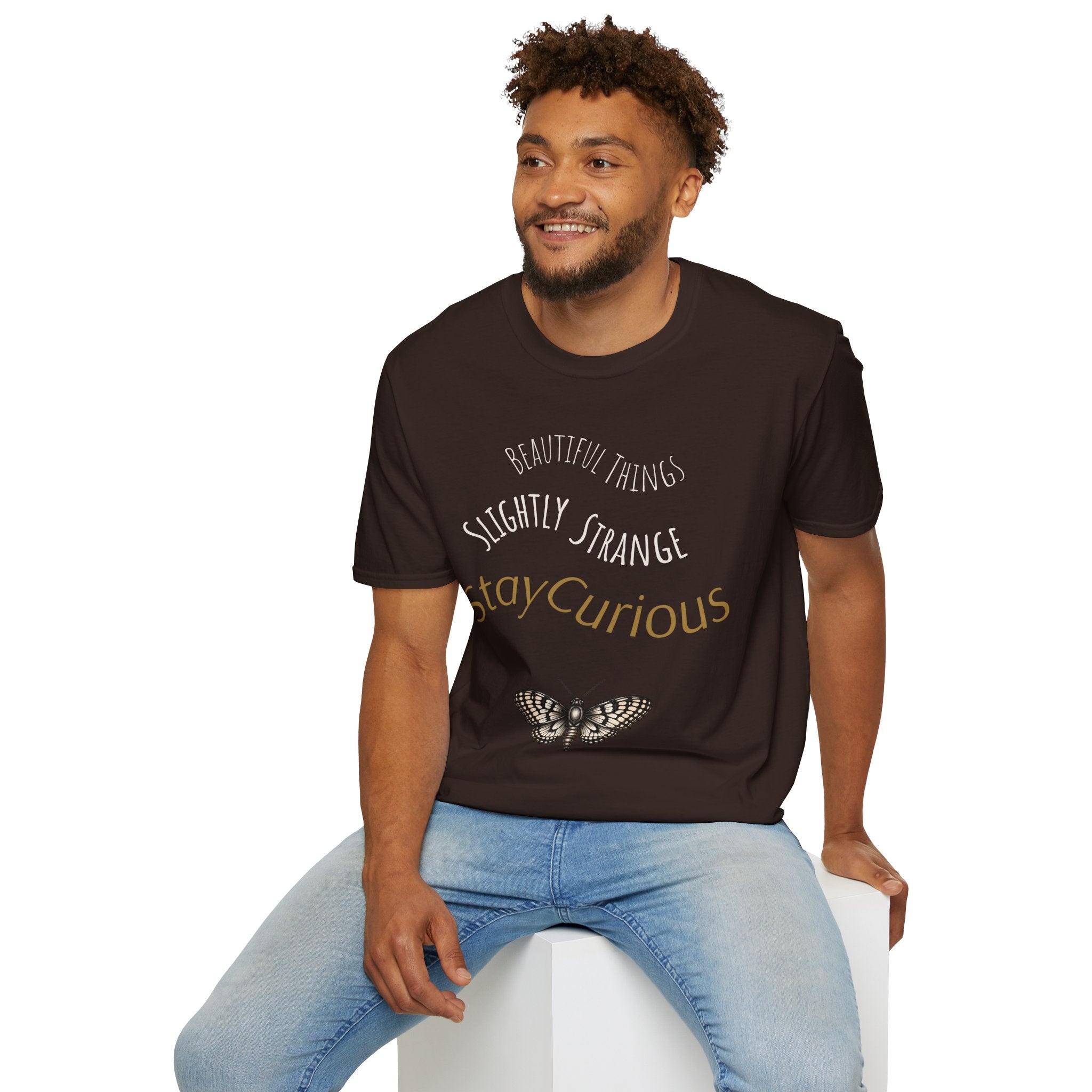 Beautiful Things Are Slightly Strange — Unisex Graphic Soft T-Shirt