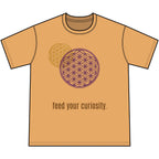 Curiosity Tee — 'Feed Your Curiosity' Flower of Life Graphic T-Shirt — view 8