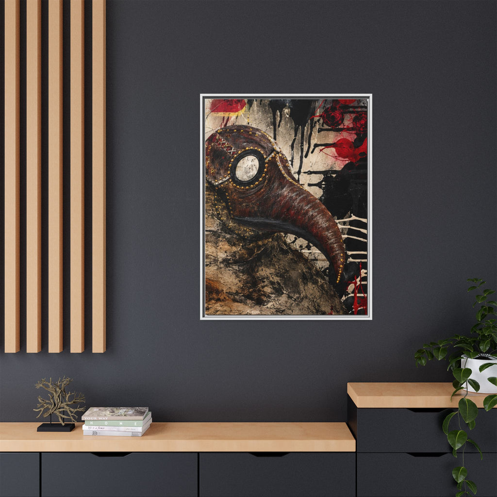 Odd Co. Beauty is Decay – Plague Doctor Framed Canvas | Gothic Dark Wall Art — view 10