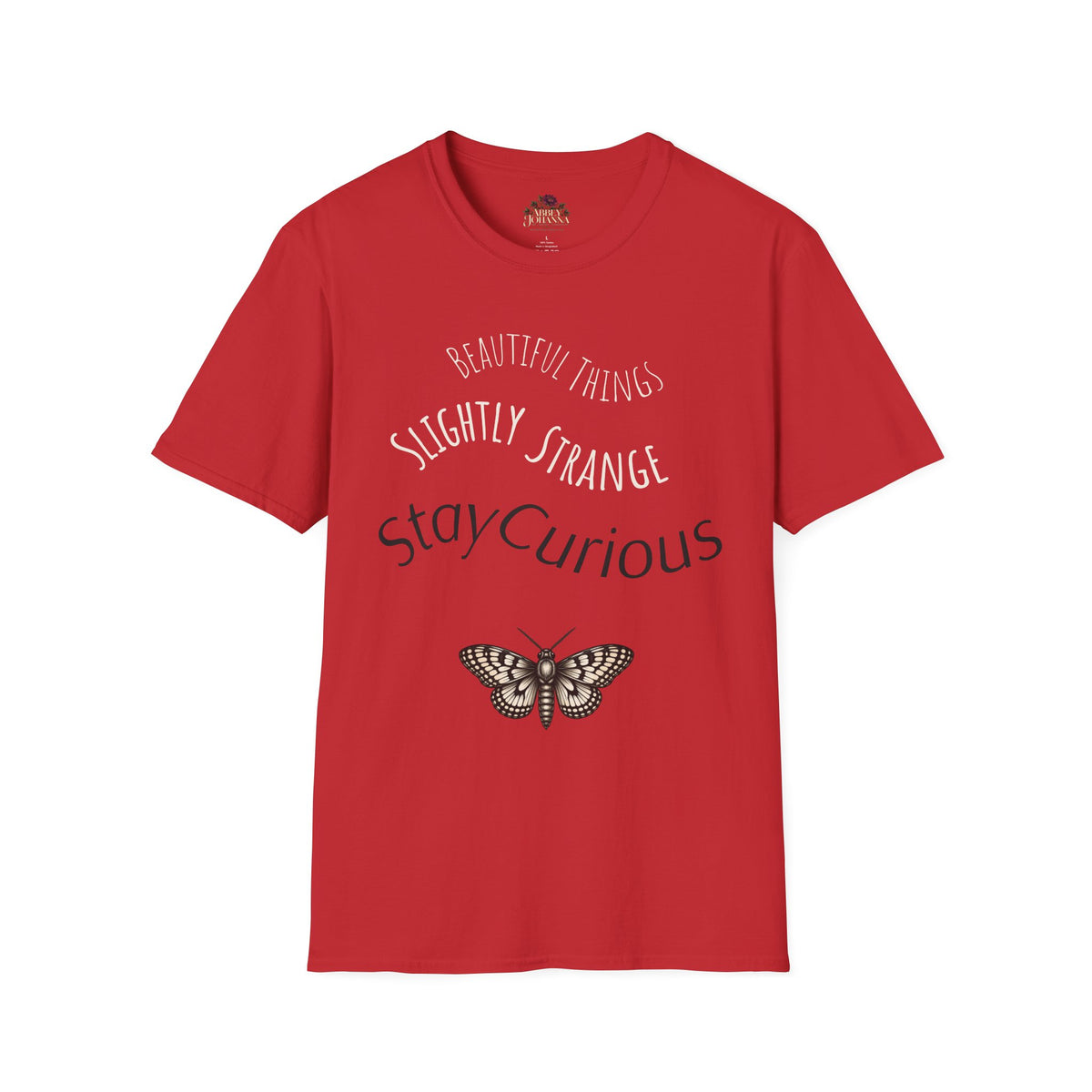 Beautiful Things, Slightly Strange Moth T-Shirt | Quirky Graphic Tee | Stay Curious Shirt — view 5