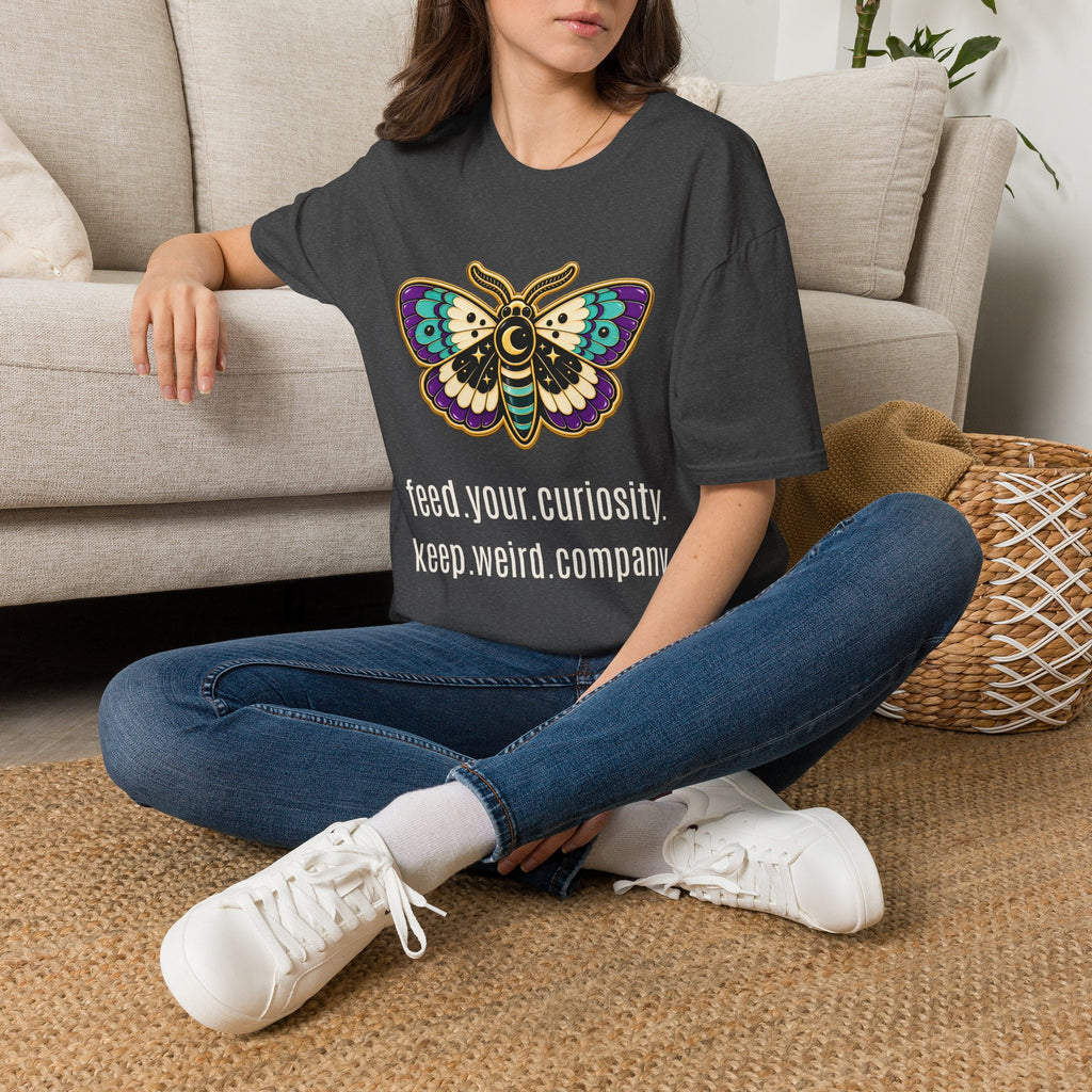 Feed Your Curiosity — Moth Super-Soft Tee | Abbey Johanna — view 4