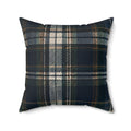 Nocturne Tartan Square Pillow | The Winter House Collection
