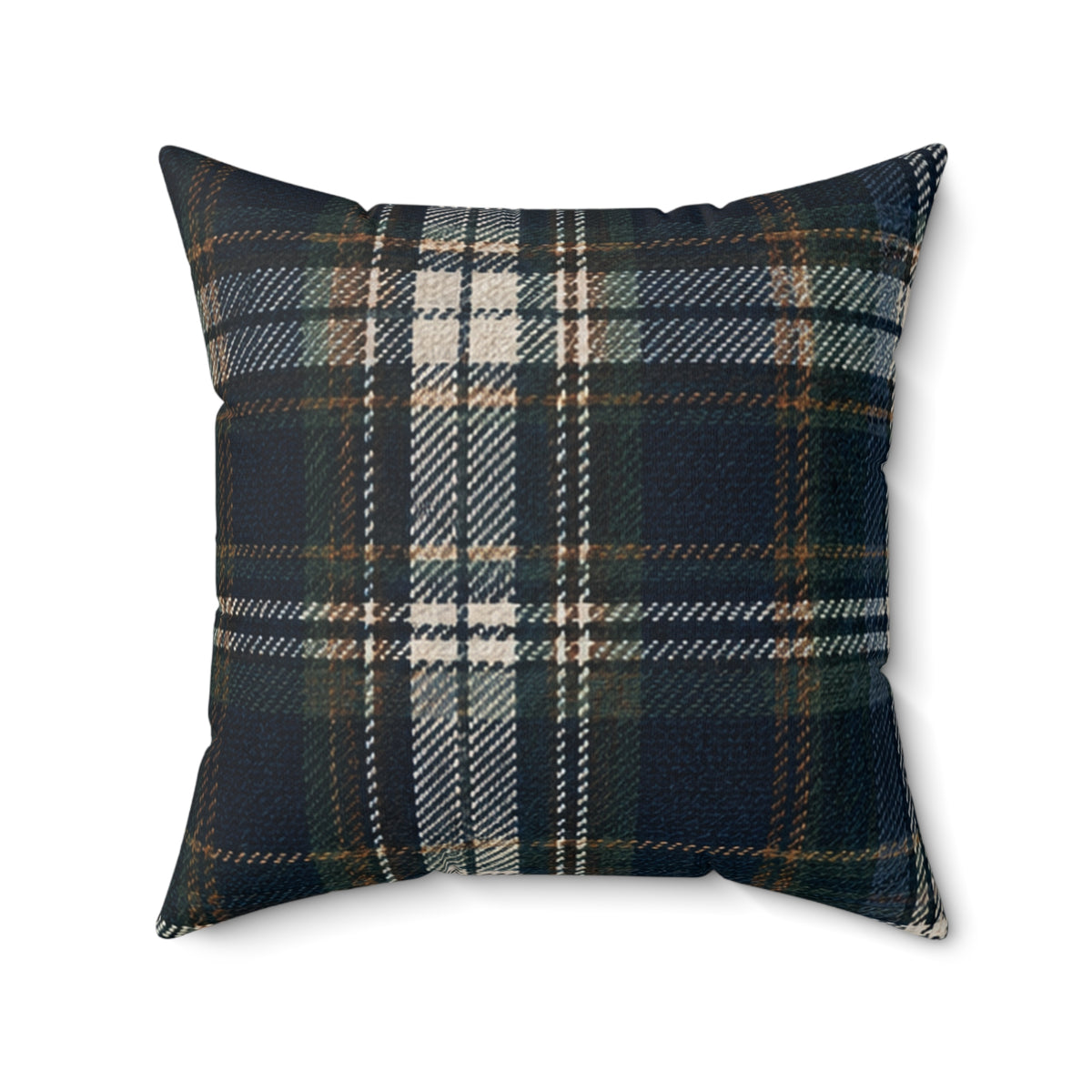 Nocturne Tartan Square Pillow | The Winter House Collection