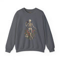 Skeleton with Blooms Crewneck, Gothic Botanicals sweatshirt