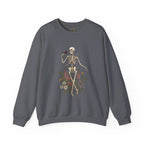 Skeleton with Blooms Crewneck, Gothic Botanicals sweatshirt