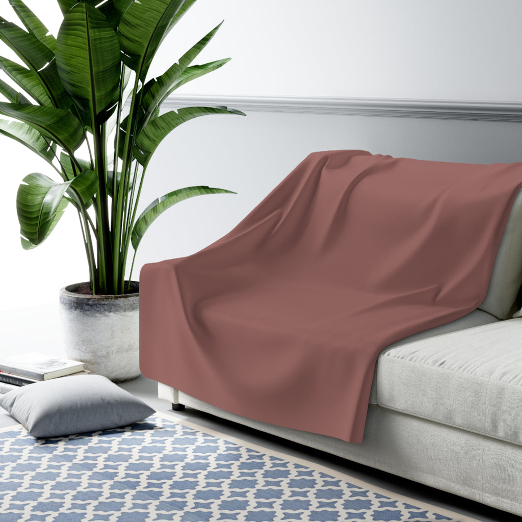 Faded Rose Sherpa Fleece Blanket – product view 3