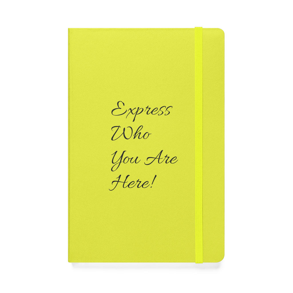 Customizable hardcover notebook with lined cream pages and personalized message option — product view 6