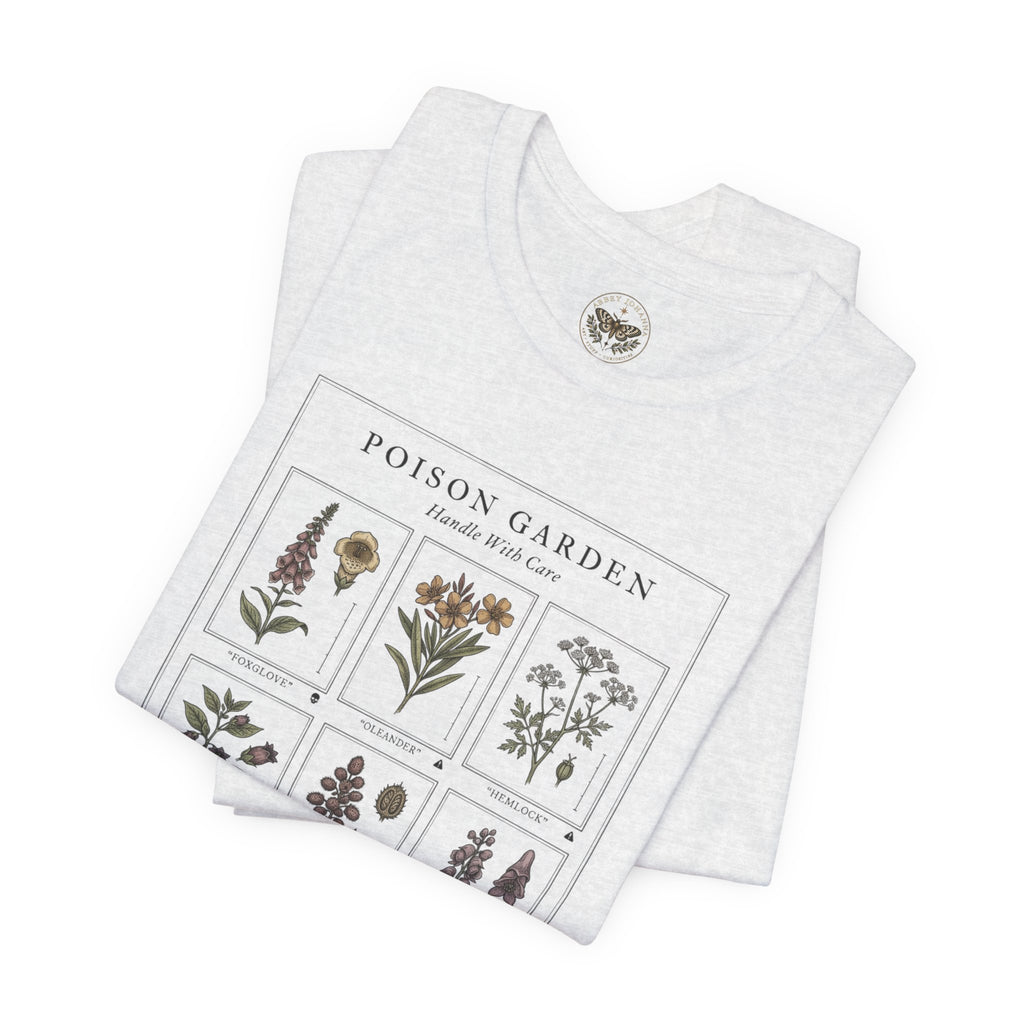 Toxicology Field Notes Botanical Illustration Tee | Gothic Botanicals, Vintage Herbarium