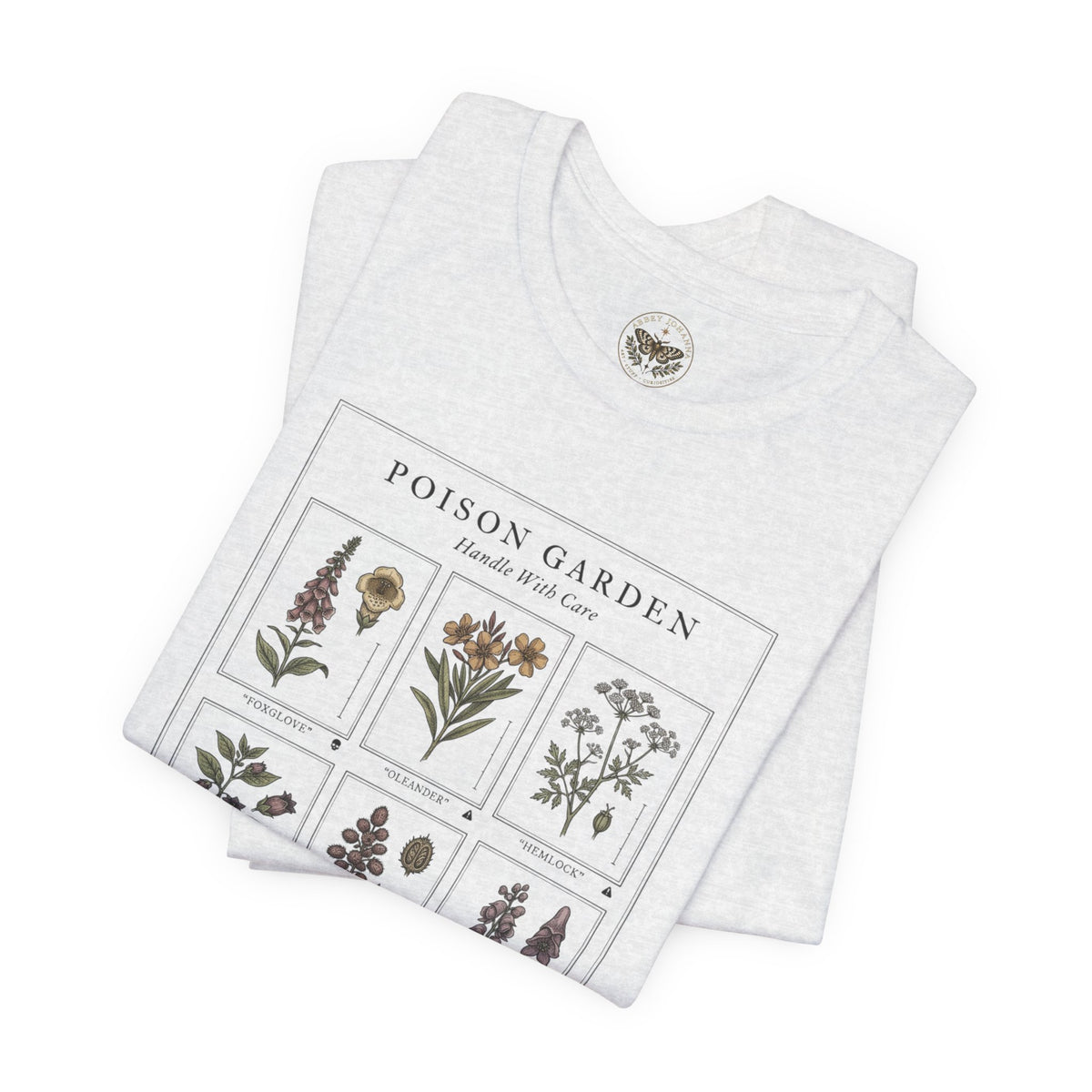 Toxicology Field Notes Botanical Illustration Tee | Gothic Botanicals, Vintage Herbarium