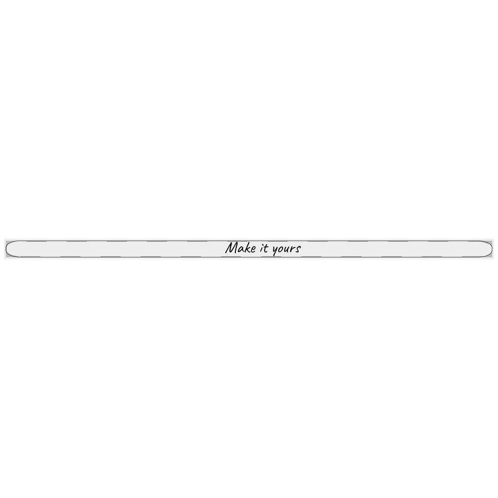 Engravable Cuff Bracelet — "Make it yours" Personalized Bangle Gift — view 6