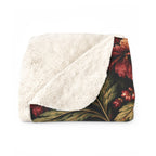 Midnight Garden Sherpa Throw | The Fall Collection