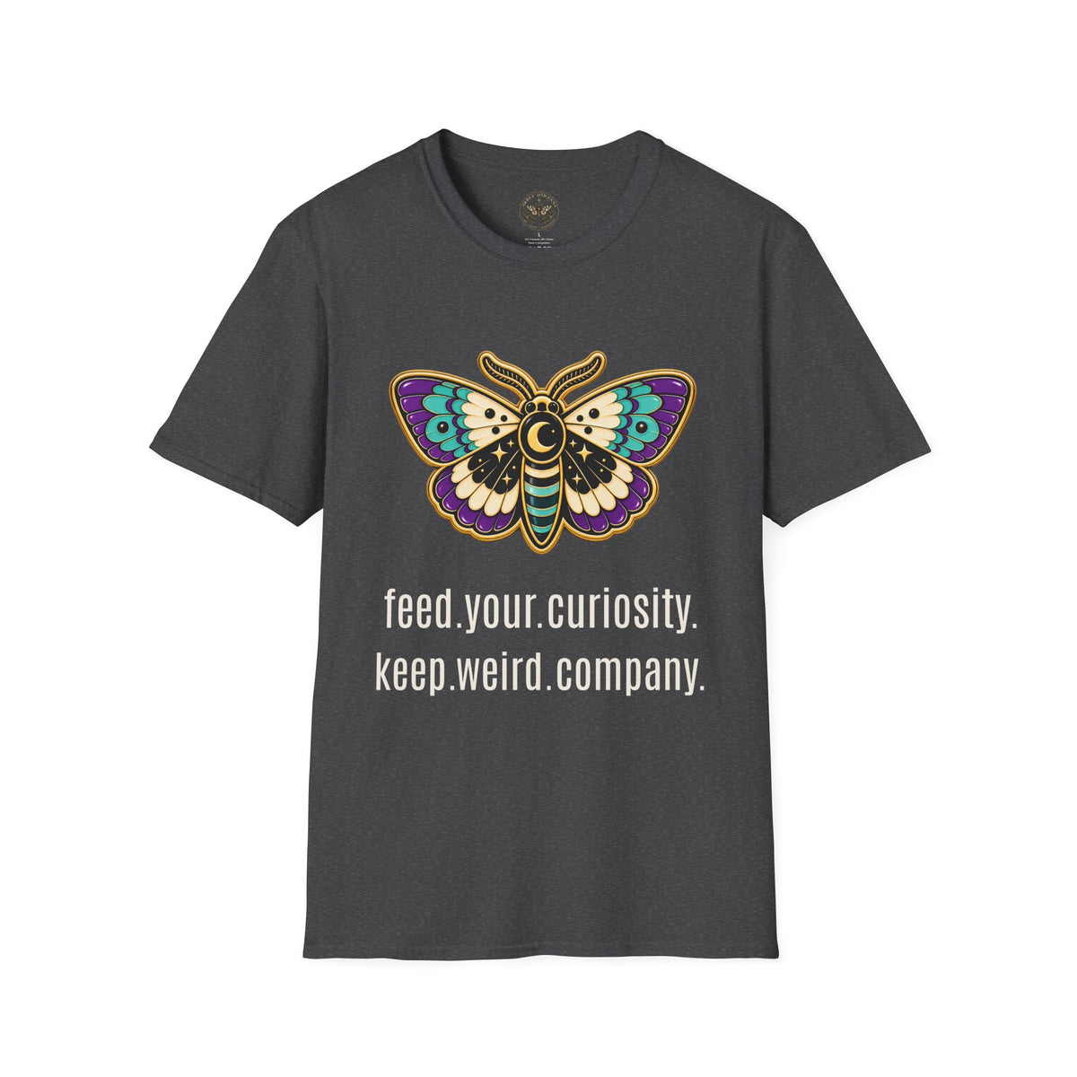 Feed Your Curiosity — Moth Super-Soft Tee | Abbey Johanna — view 8