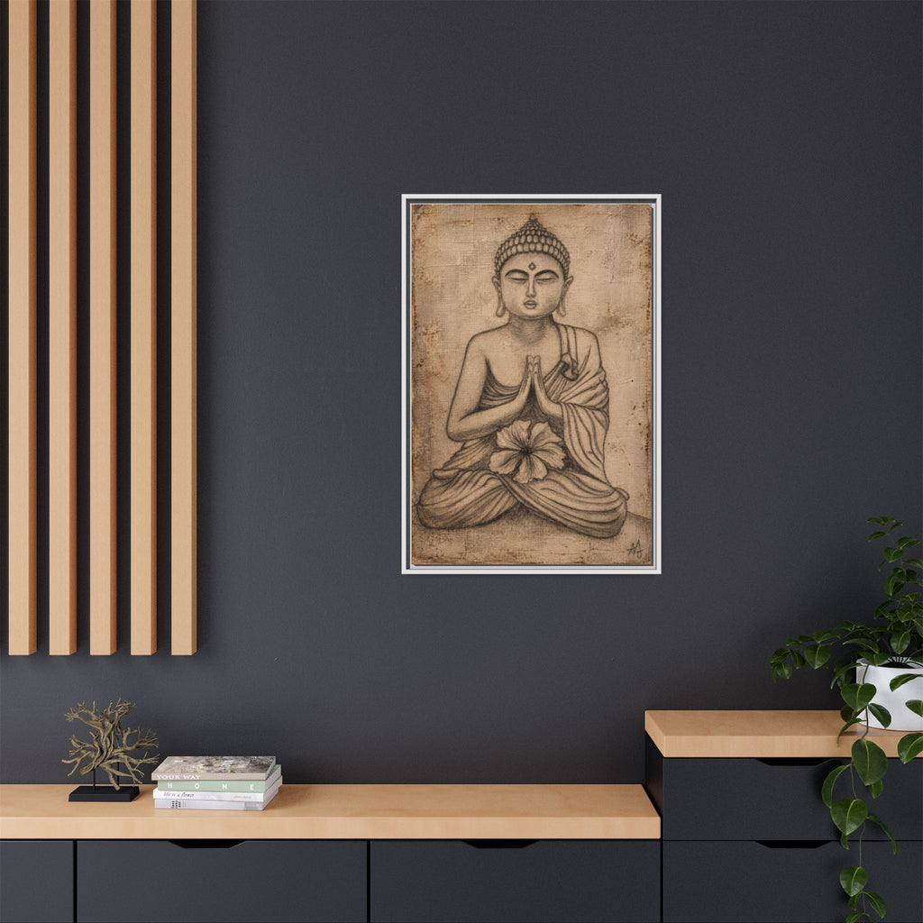 The Quiet Within — Framed Canvas Art | Original Pencil-on-Canvas Artwork by Abbey Johanna — view 31