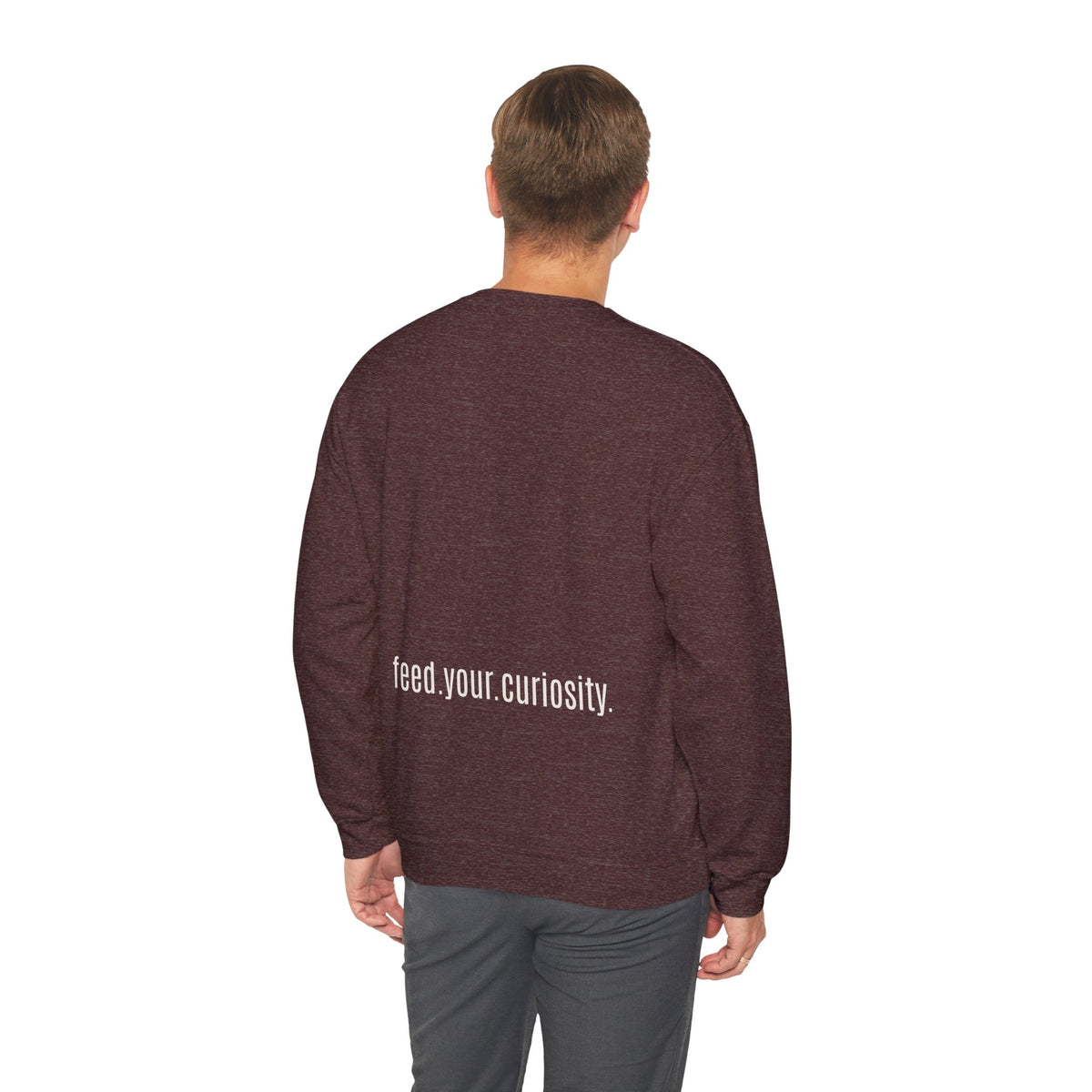 Traditional Tattoo-Style Crane Illustration Sweatshirt | Vintage Flash, Limited Palette — view 50