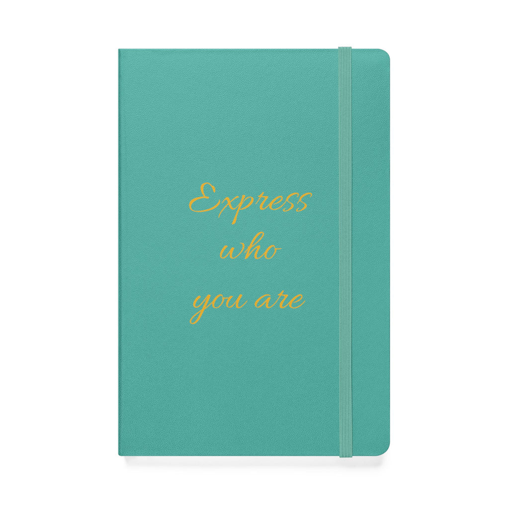 Customizable hardcover notebook with lined cream pages and personalized message option — product view 7