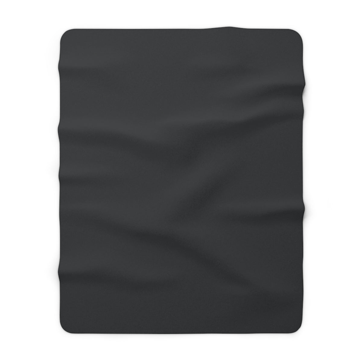 Smoked Charcoal Sherpa Fleece Blanket – product view 1