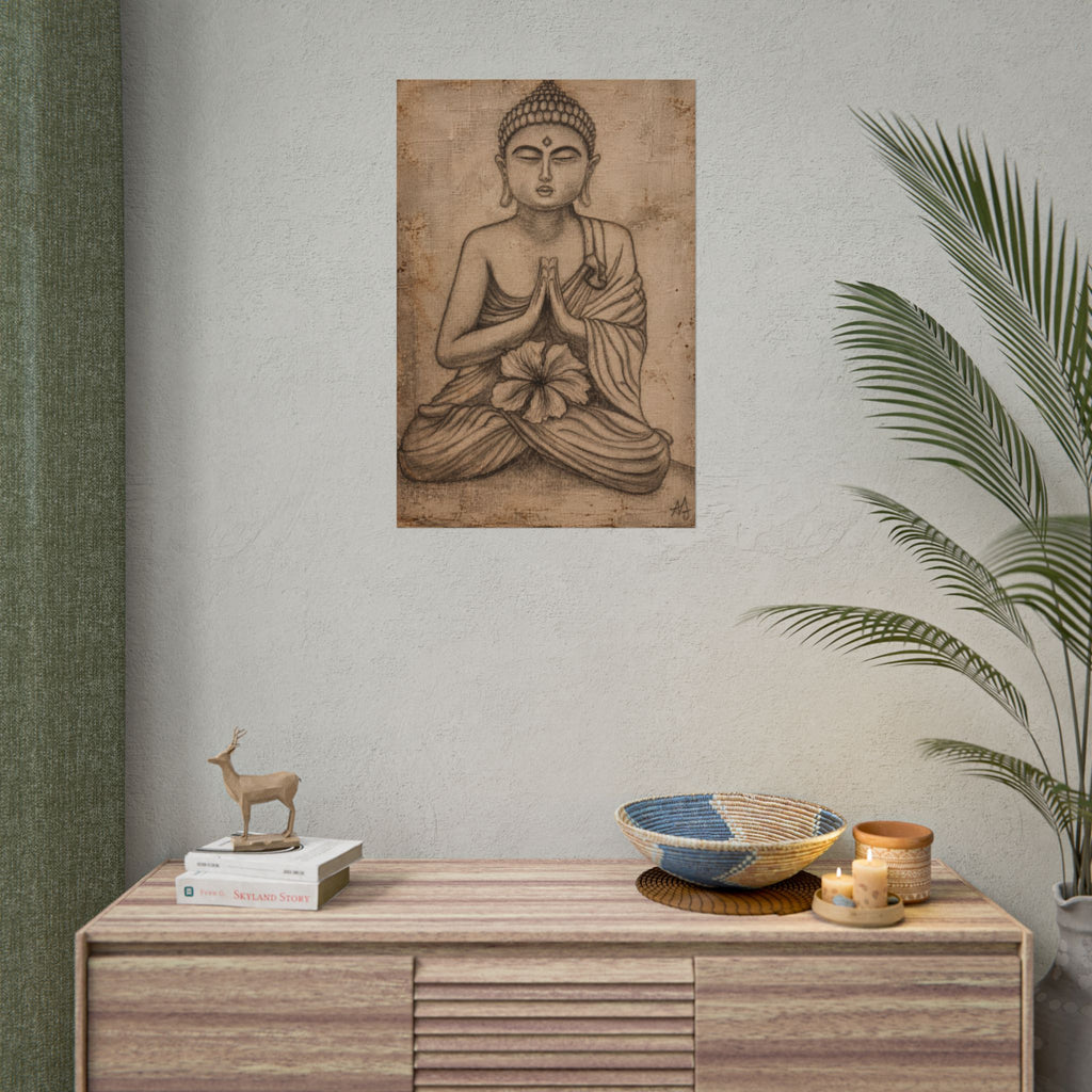The Quiet Within — Fine Art Print | Original Pencil-on-Canvas Artwork by Abbey Johanna — view 7