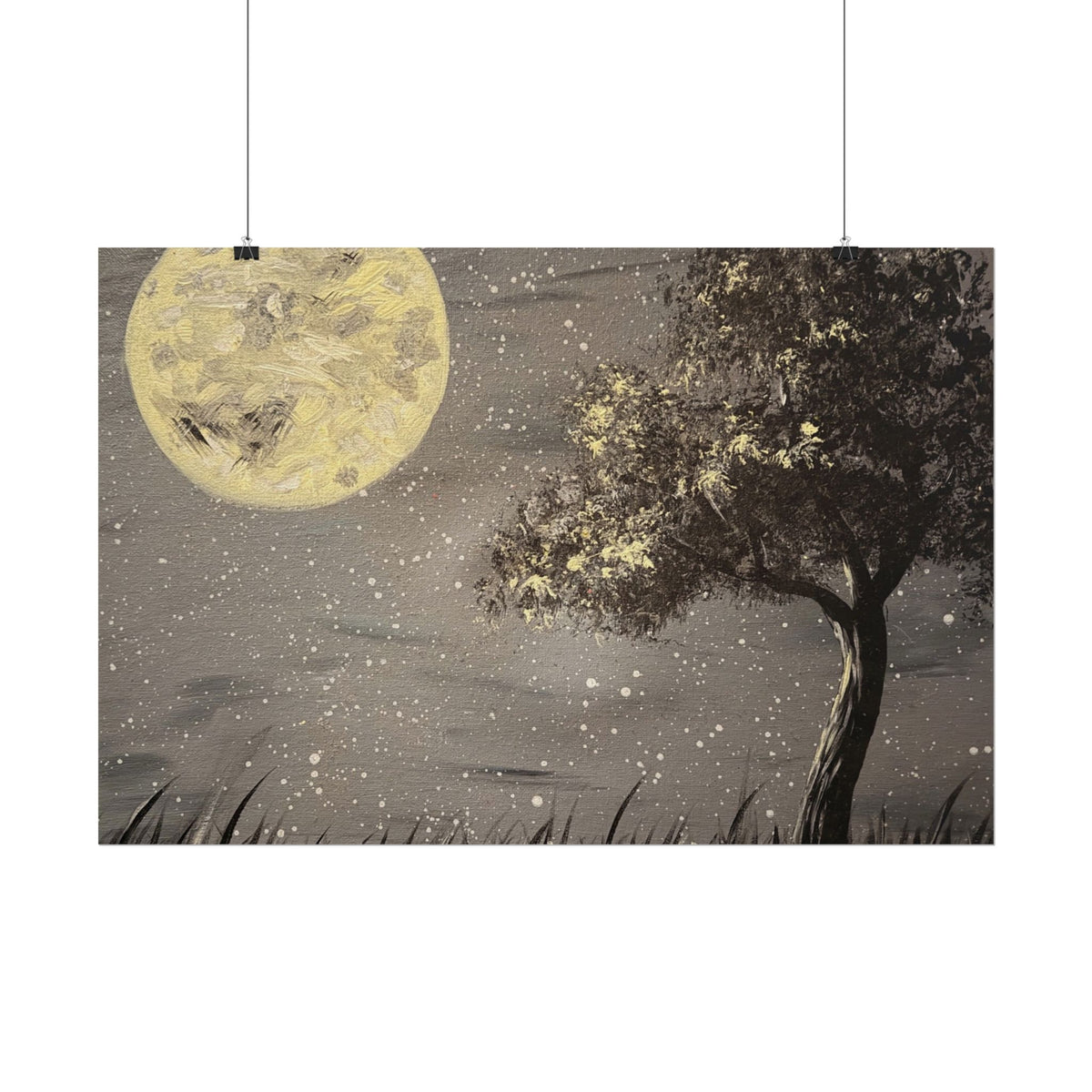 Thieves Moon – Moon Wall Art Print | Celestial Night Landscape | Moody Fine Art — view 6