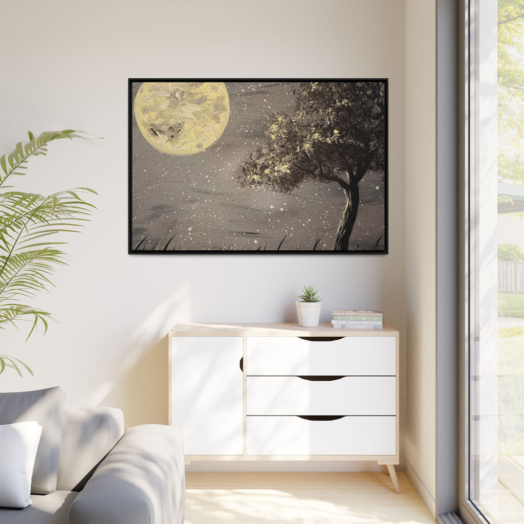 Thieves Moon — Framed Canvas Wall Art | Celestial Night Landscape — view 17