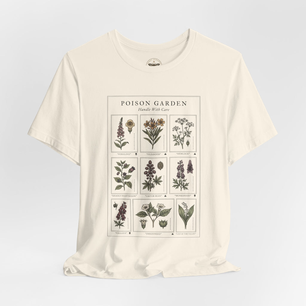 Toxicology Field Notes Botanical Illustration Tee | Gothic Botanicals, Vintage Herbarium