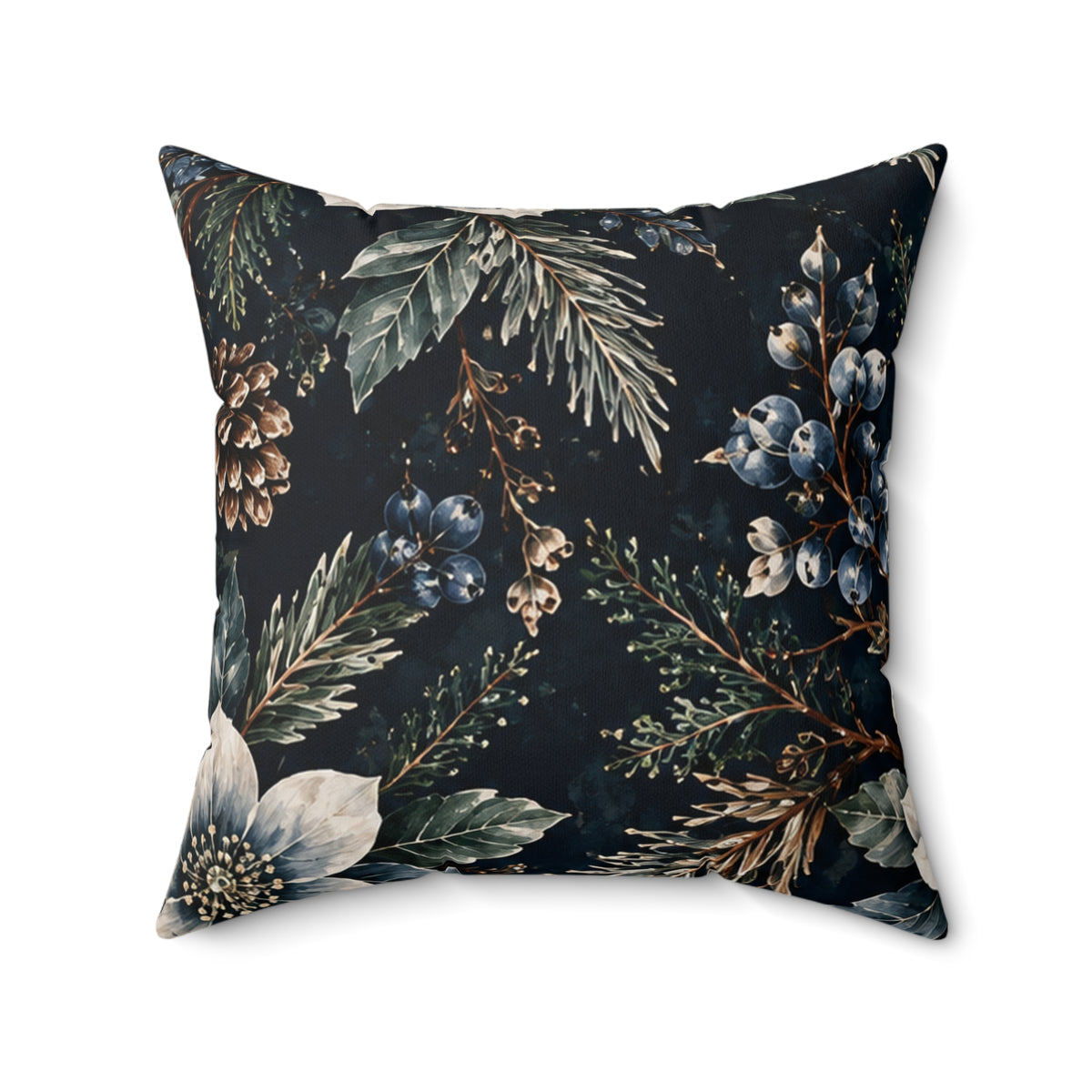 Midnight Garden Square Pillow | The Winter House Collection