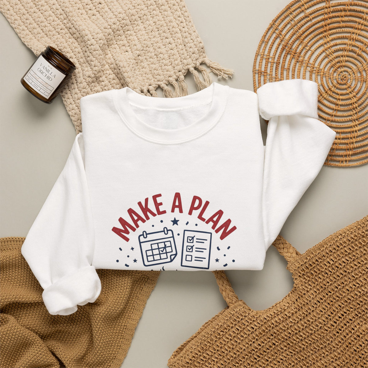 Make a Plan Then Vote Sweatshirt | Midterm Elections Voter Reminder — view 11