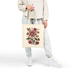 Victorian No. 003 – Vintage Floral Tote Bag | Botanical Cotton Canvas Shopper — view 10