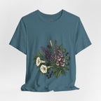 Gothic Botanical 'Look Don't Touch' Tee | Dark Floral Illustration