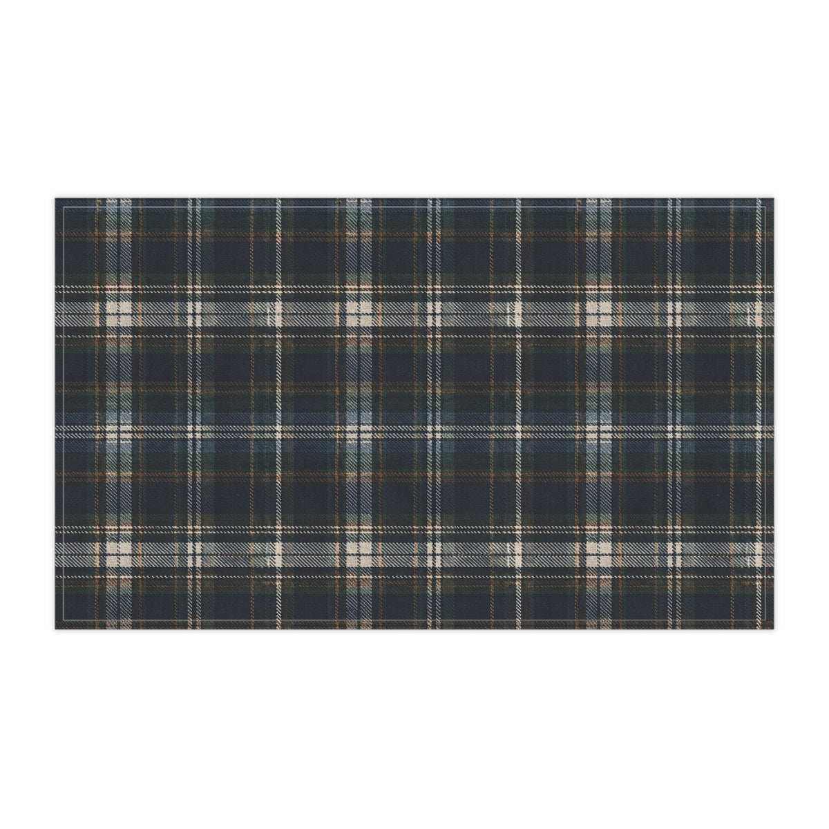 Nocturne Tartan Plaid Cotton Twill Tea Towel | The Winter House Collection