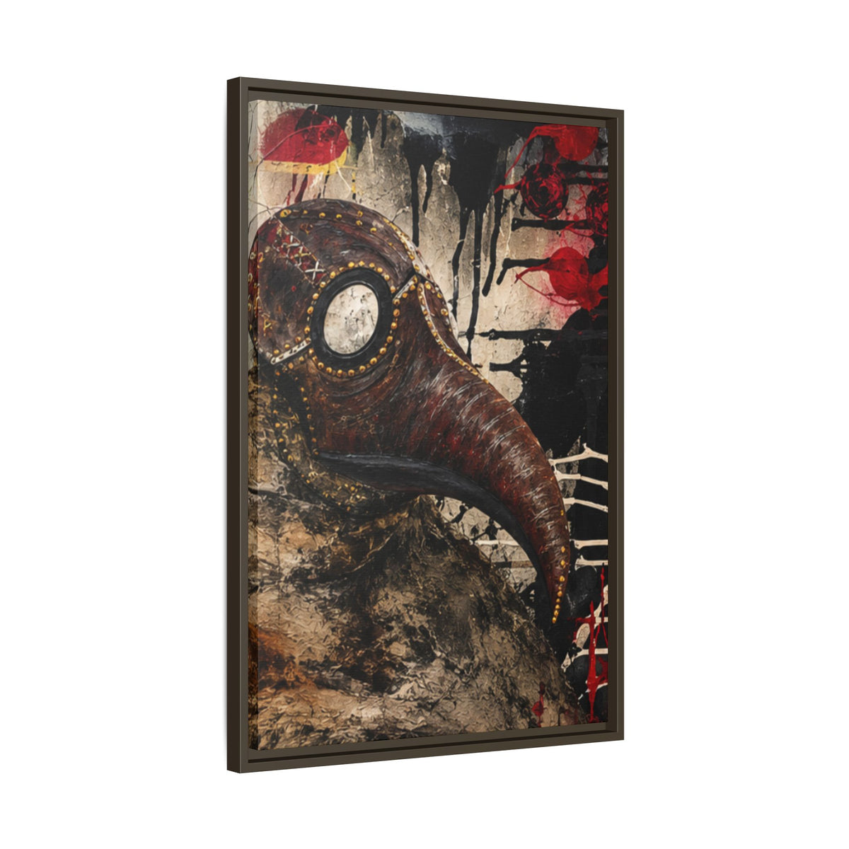 Odd Co. Beauty is Decay – Plague Doctor Framed Canvas | Gothic Dark Wall Art — view 44