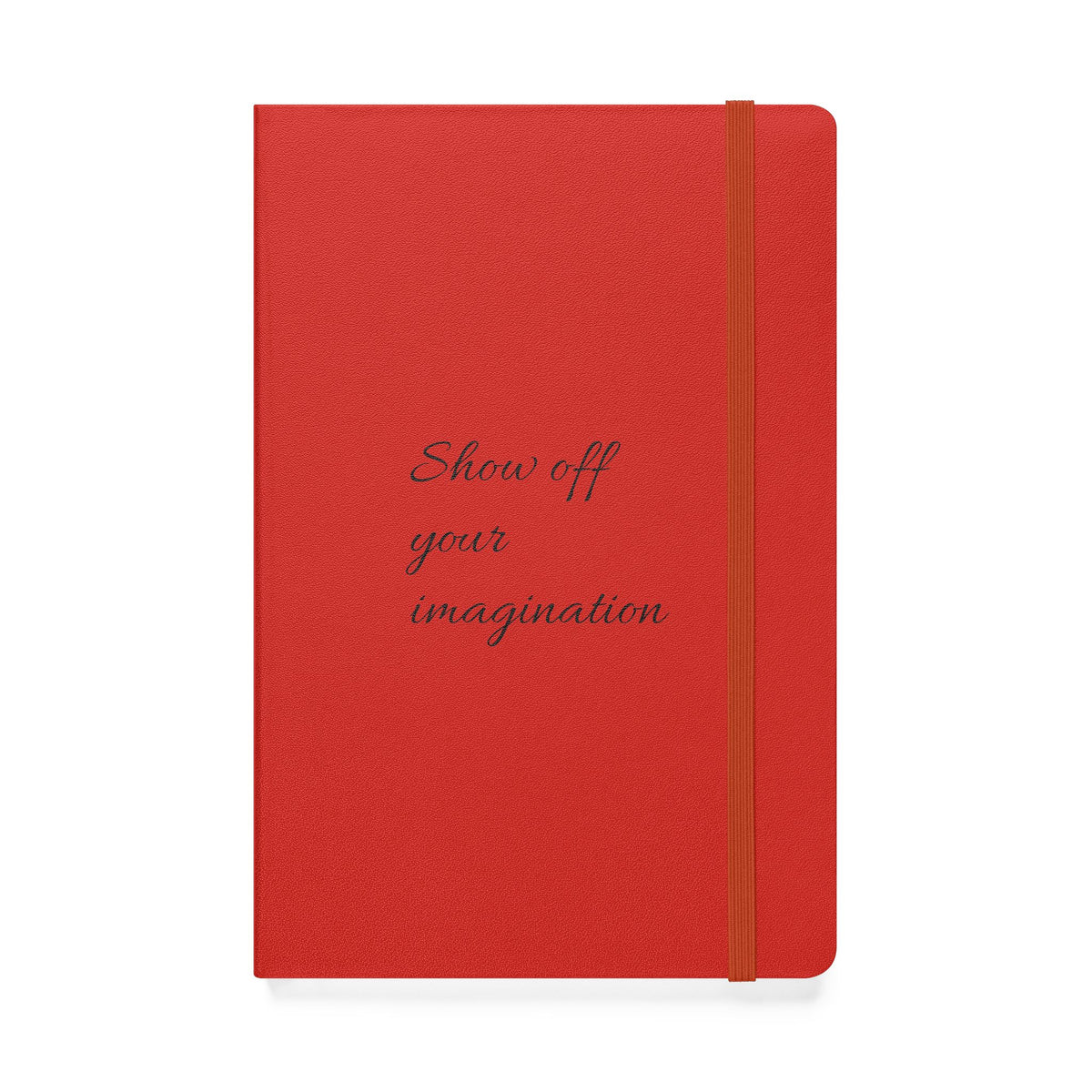 Customizable hardcover notebook with lined cream pages and personalized message option — product view 4