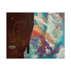 Stillness with Chaos – Abstract Portrait Wall Art | Colorful Modern Fine Art Print
