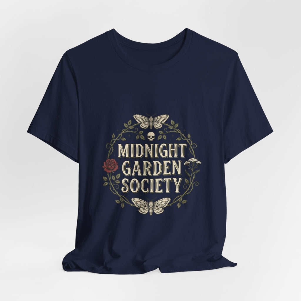 Midnight Garden Society Tee | Gothic Botanicals, Victorian Floral Crest — view 3