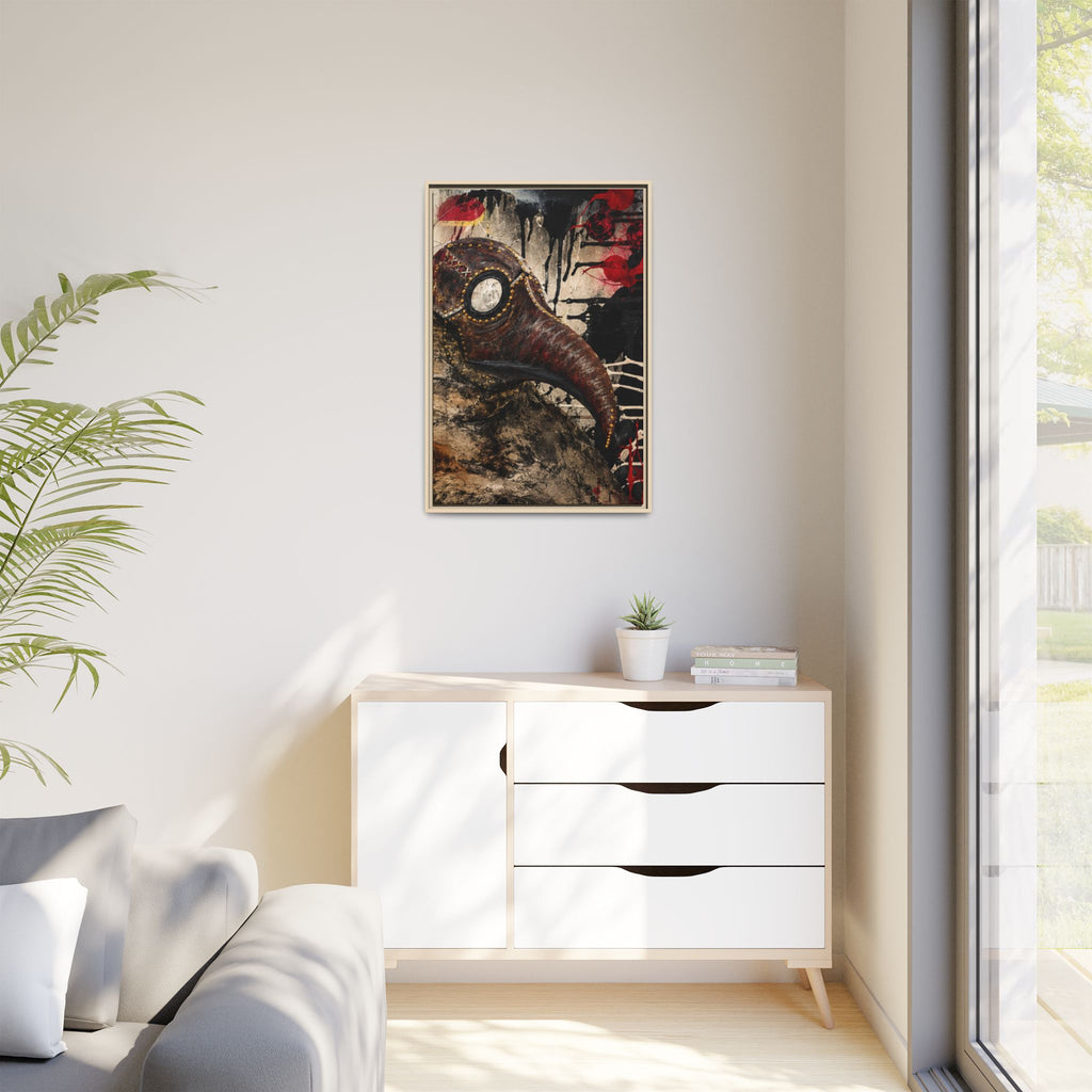 Odd Co. Beauty is Decay – Plague Doctor Framed Canvas | Gothic Dark Wall Art — view 52