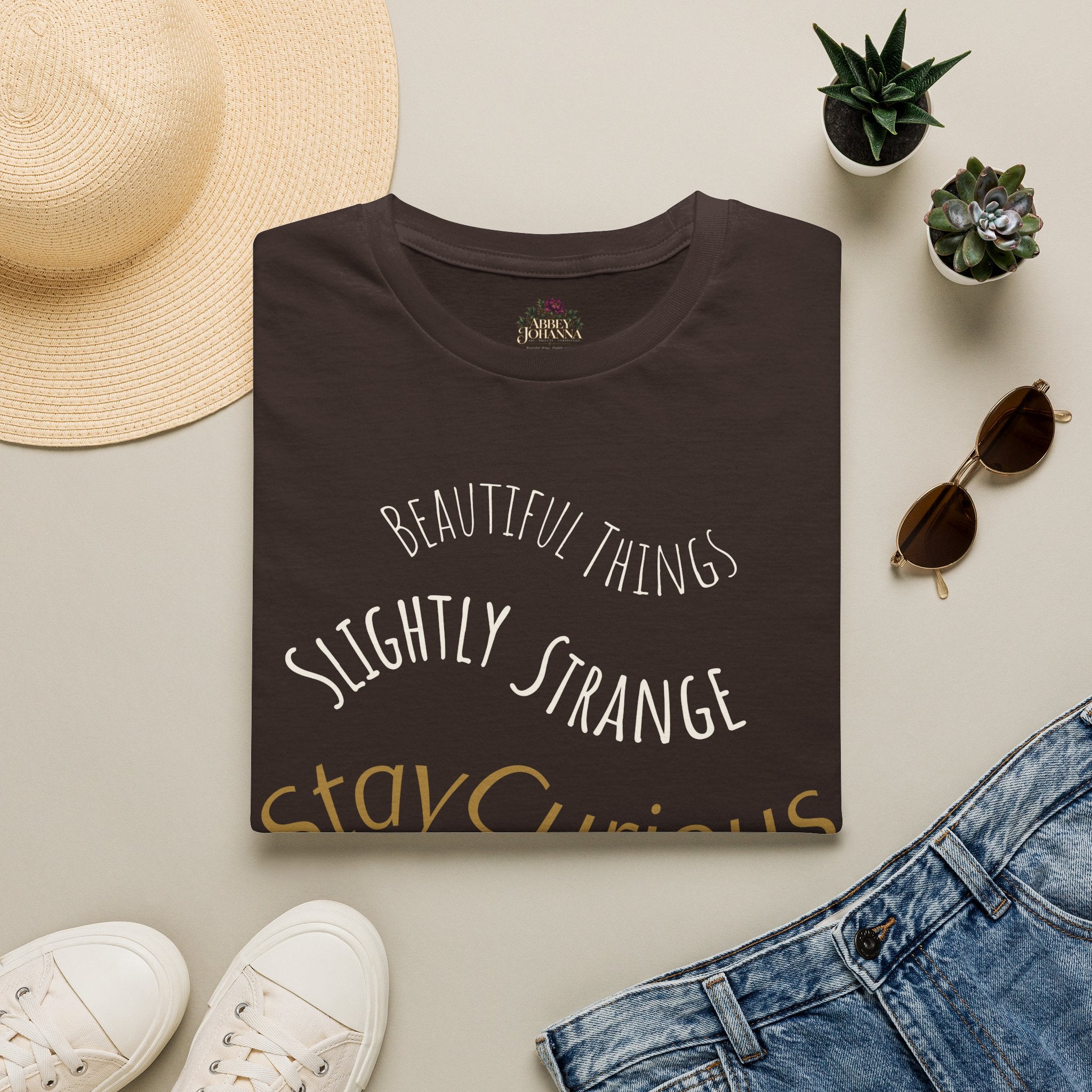 Beautiful Things Are Slightly Strange — Unisex Graphic Soft T-Shirt