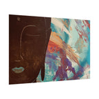 Stillness with Chaos – Abstract Portrait Wall Art | Colorful Modern Fine Art Print